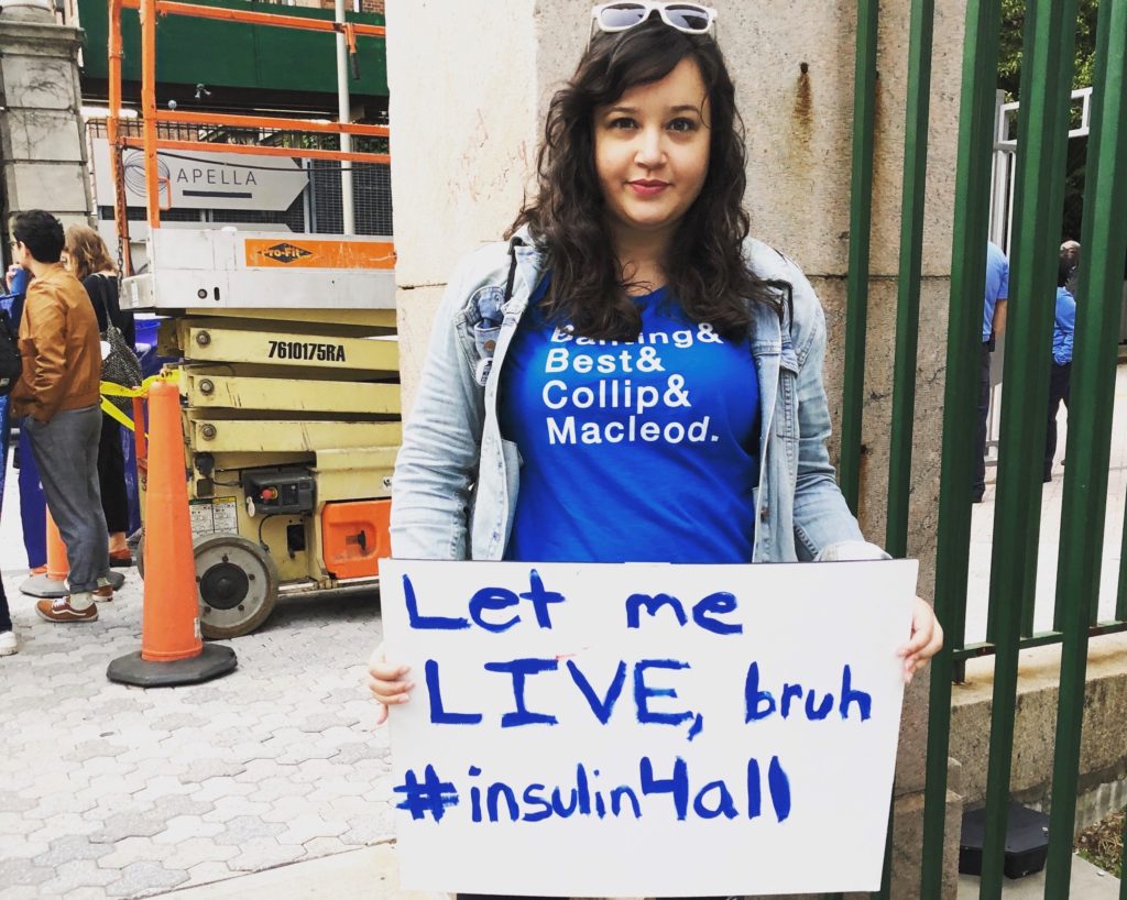 Melissa protest #Insulin4All NYC