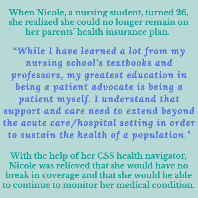 Nicole talks aging out of health insurance at age 26