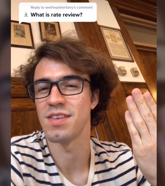 Nick talks Rate Review on TikTok